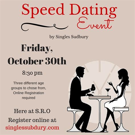 how to organize a speed dating event